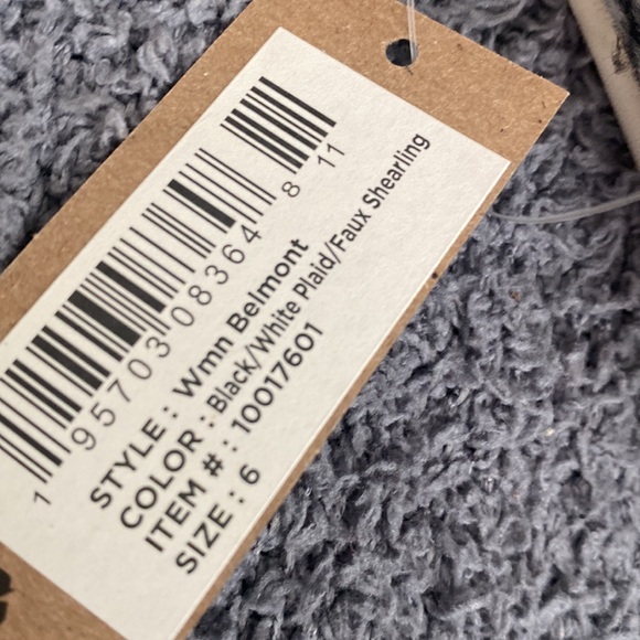 TOMS BLACK WOMENS FAUX SHEARLING SHOES - Picture 5 of 5